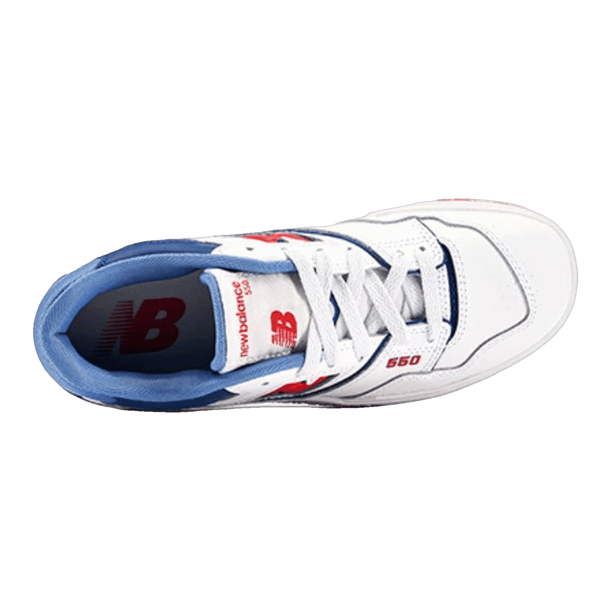 New Balance 550 White True Red Atlantic Blue (GS) Oben GSB550CH