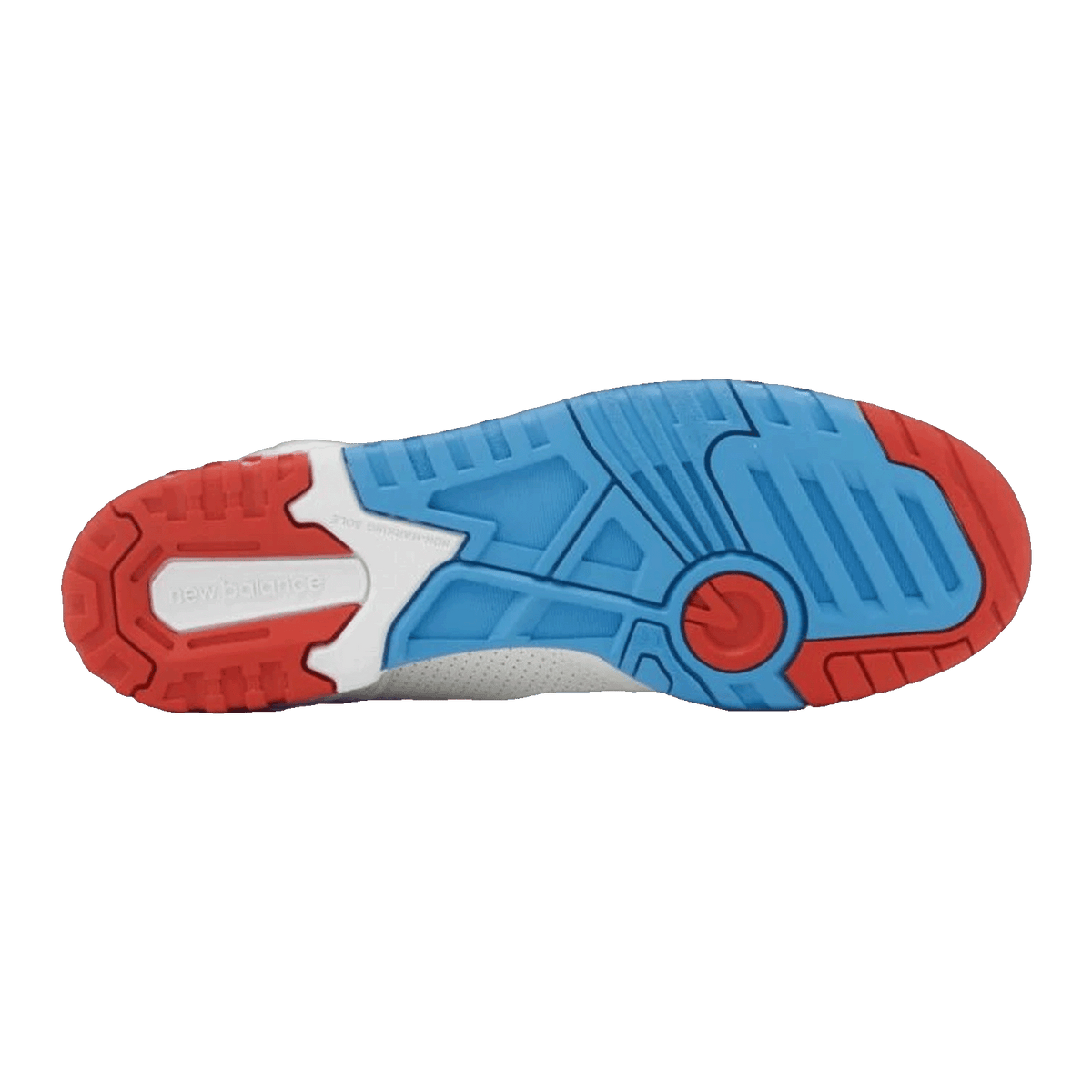New Balance 550 White True Red Atlantic Blue Sohle BB550NCH