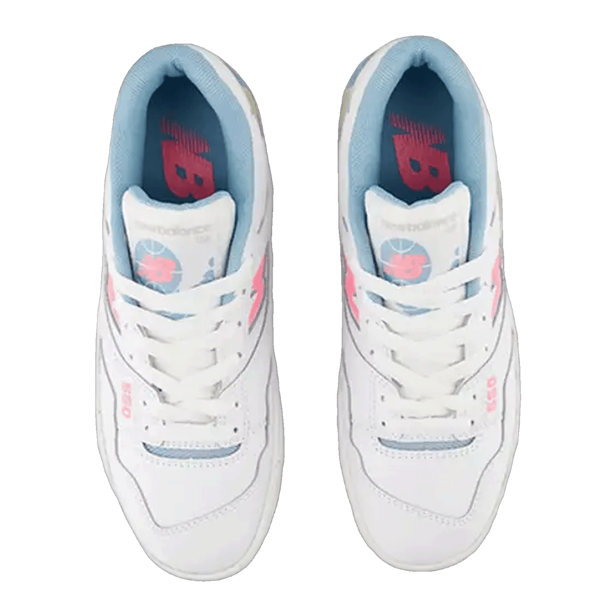 New Balance 550 White Ultra Pink (GS) Oben GSB550EP