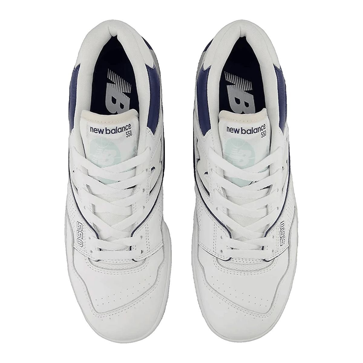New Balance 550 White Winter Fog Navy Oben BB550WCA
