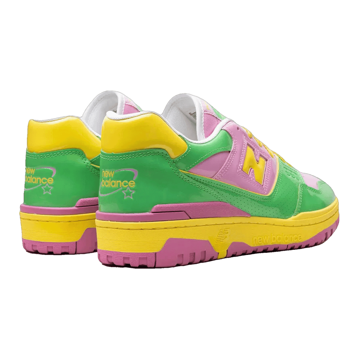 New Balance 550 Y2K Patent Leather Pack Pink Green Back BB550YKA