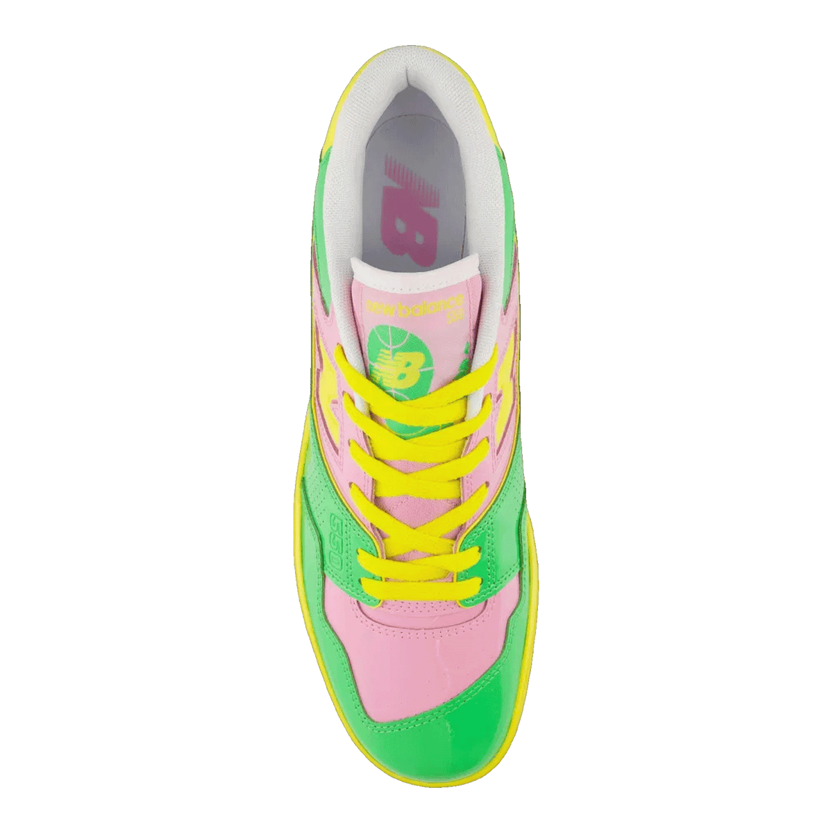 New Balance 550 Y2K Patent Leather Pack Pink Green Oben BB550YKA