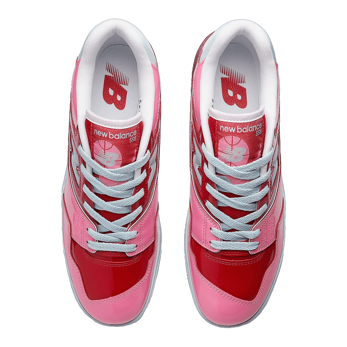 New Balance 550 Y2K Patent Leather Pack Red Pink Oben BB550YKC