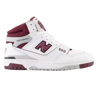 New Balance 650 White Burgundy Raincloud BB650RCH