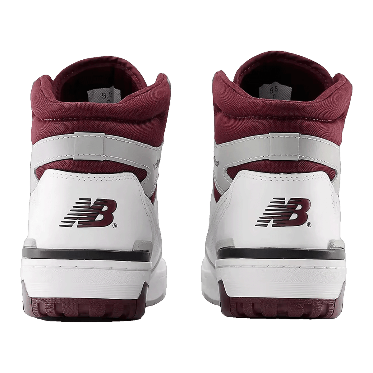 New Balance 650 White Burgundy Raincloud Back BB650RCH