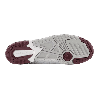 New Balance 650 White Burgundy Raincloud Sohle BB650RCH
