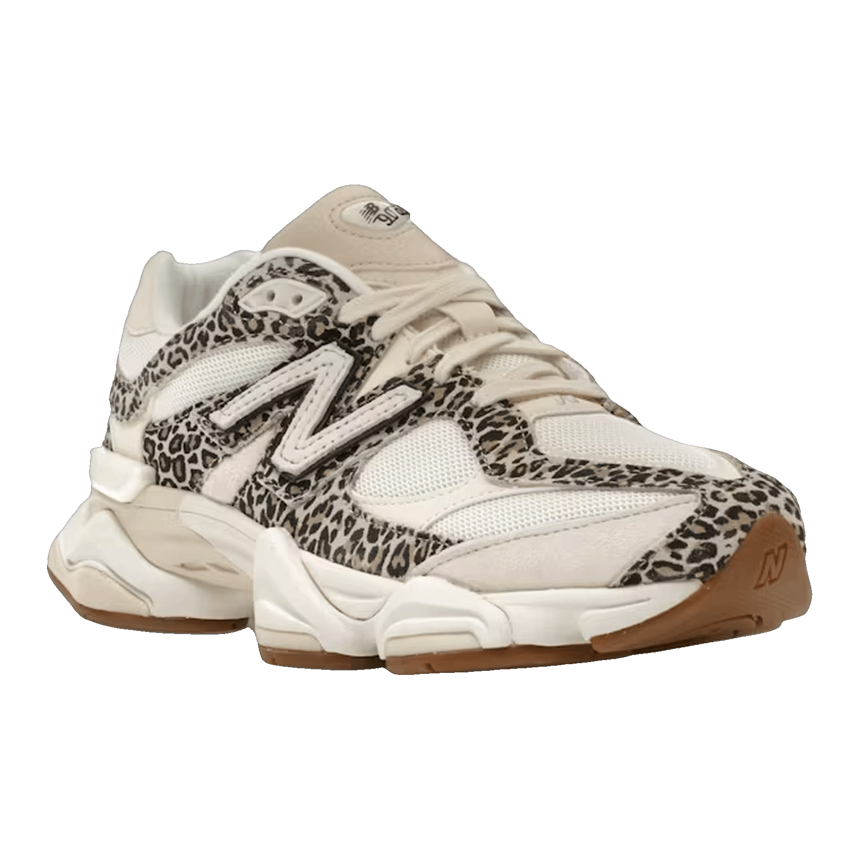 New Balance 9060 ASOS Exclusive Beige Brown Leopard Print Side