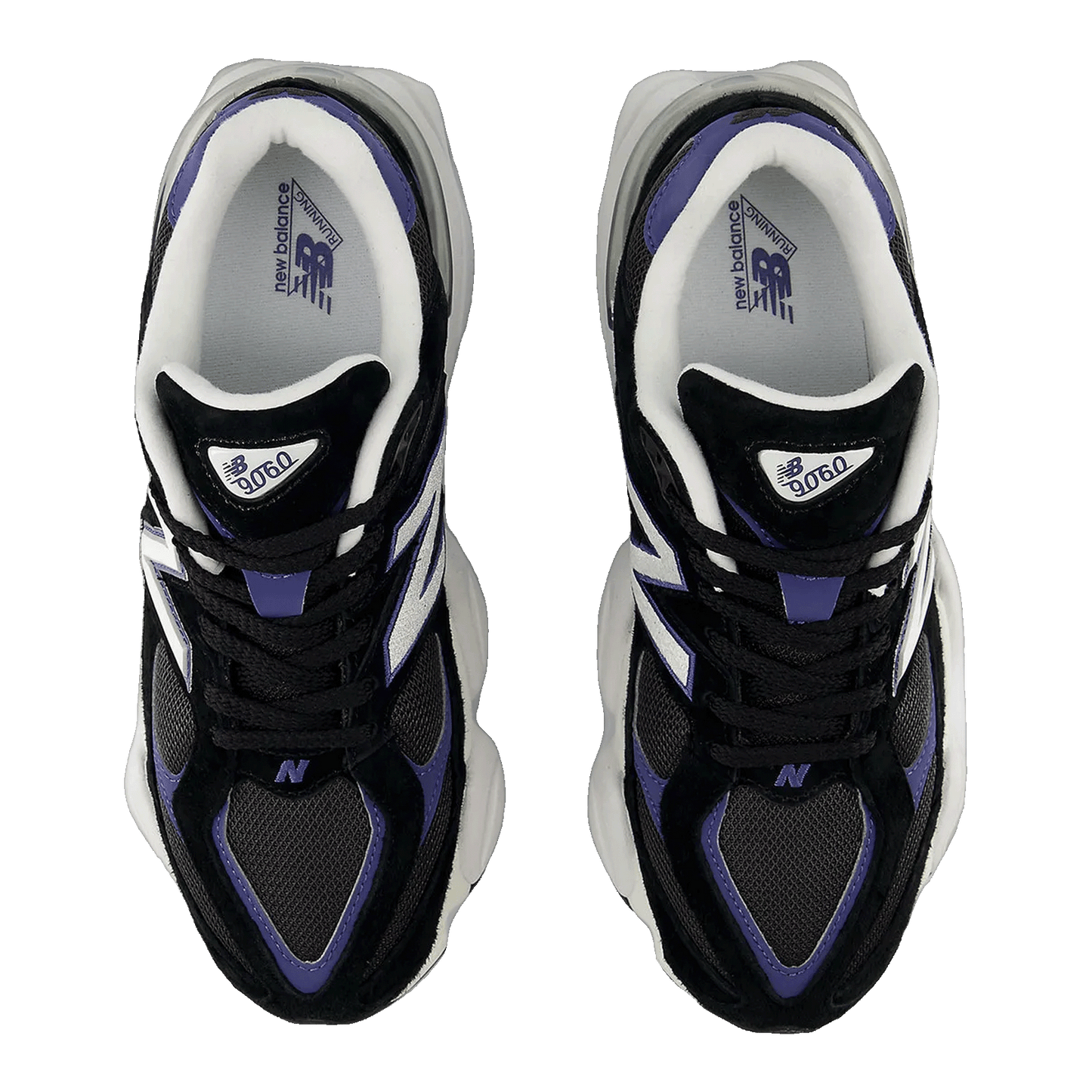 New Balance 9060 Black Concord White Oben