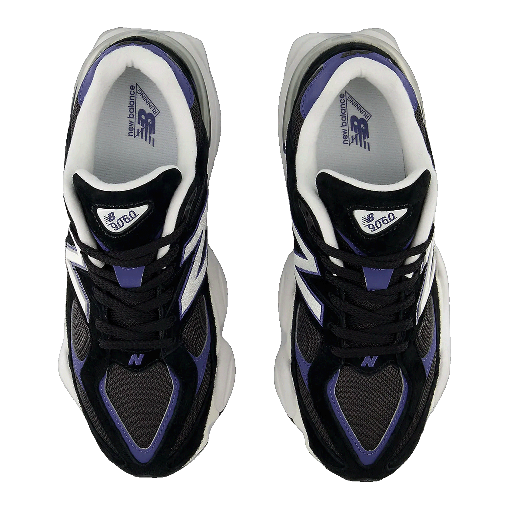 New Balance 9060 Black Concord White Oben