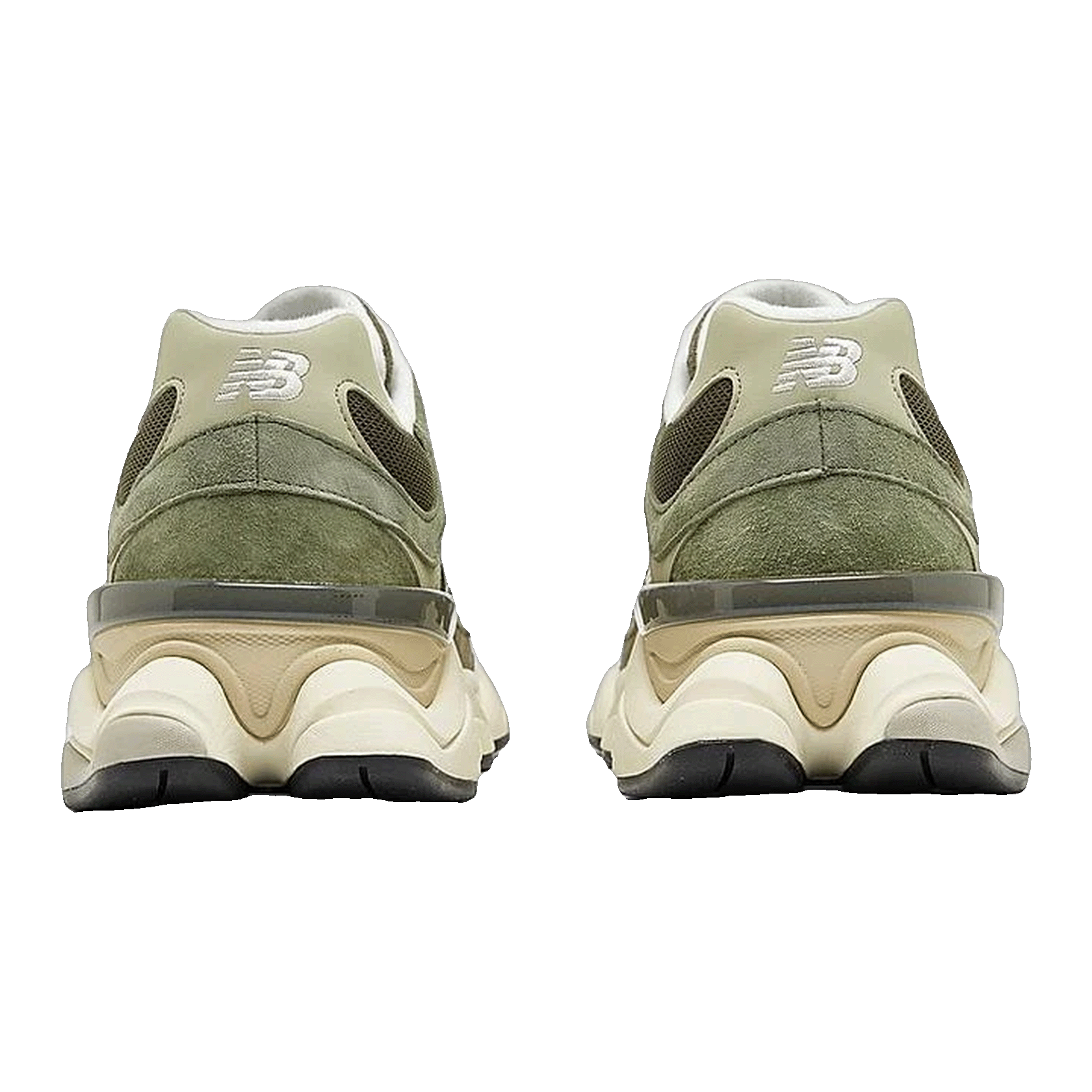 New Balance 9060 Dark Camo Sandstone Back