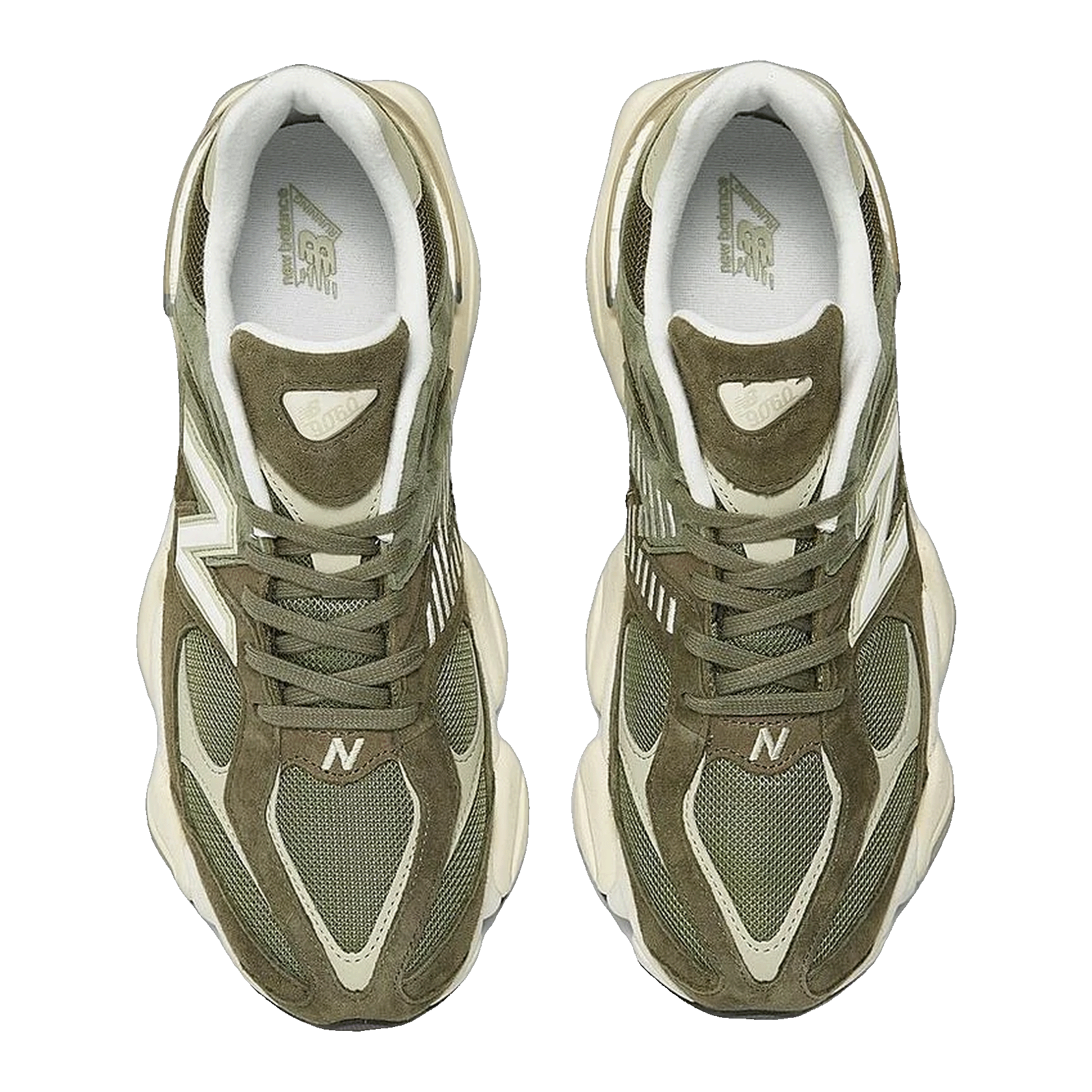 New Balance 9060 Dark Camo Sandstone Oben