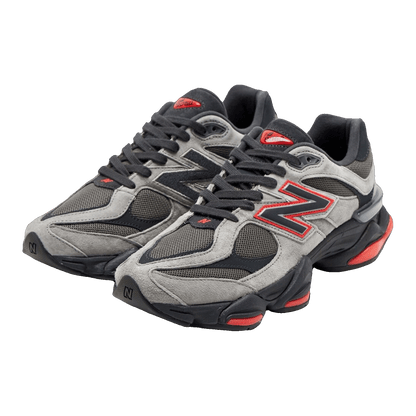 New Balance 9060 Grey Black Red JD Sports Exclusive Side