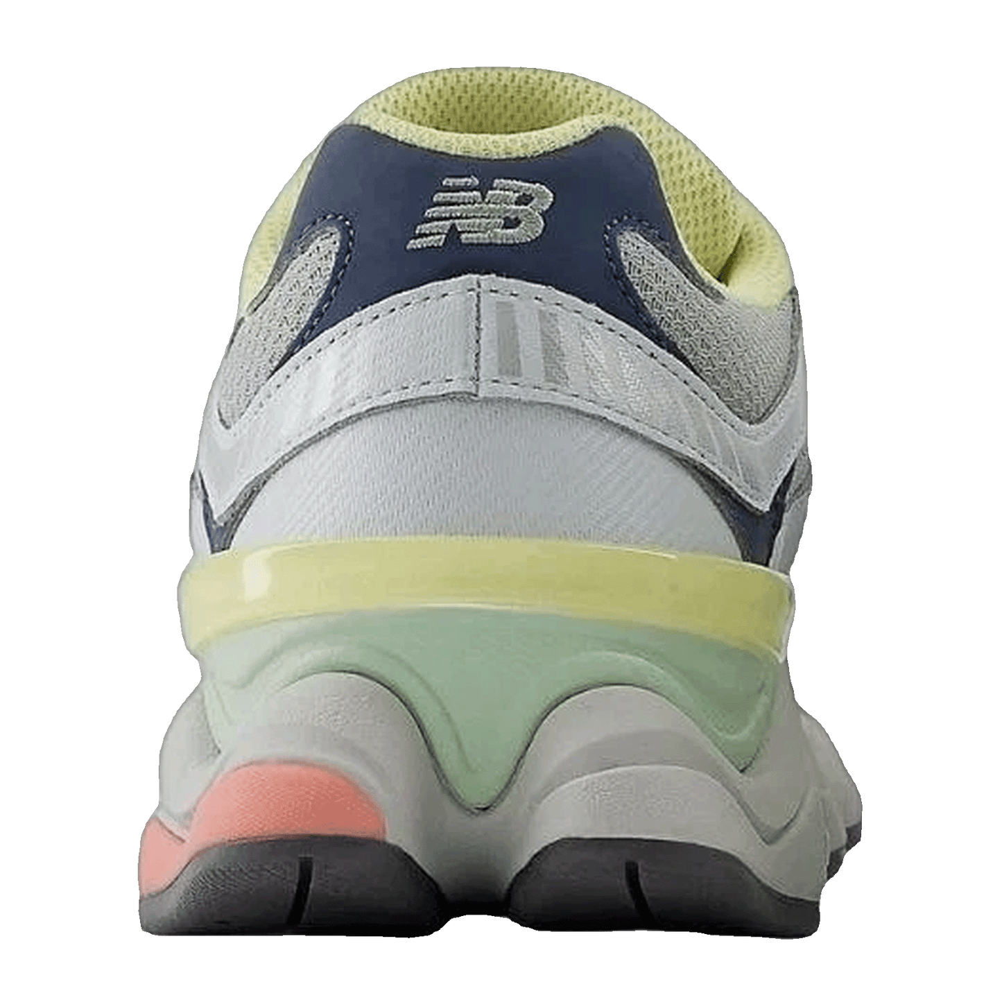 New Balance 9060 Grey Yellow Navy Back