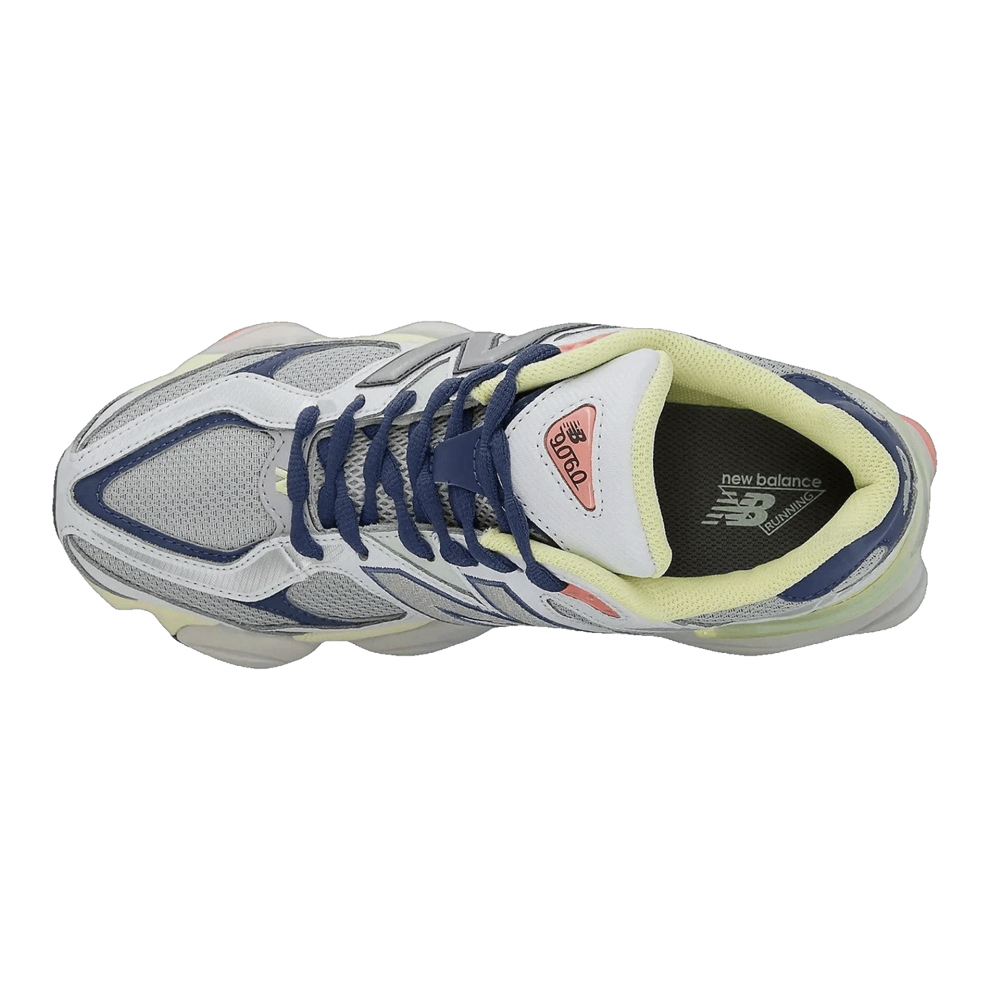 New Balance 9060 Grey Yellow Navy Oben