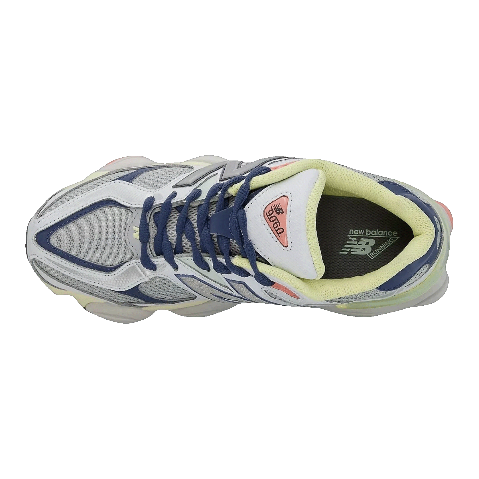 New Balance 9060 Grey Yellow Navy Oben