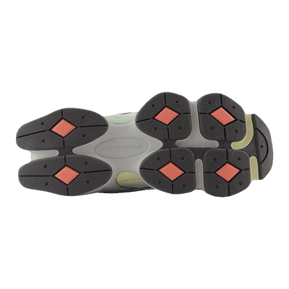 New Balance 9060 Grey Yellow Navy Sohle