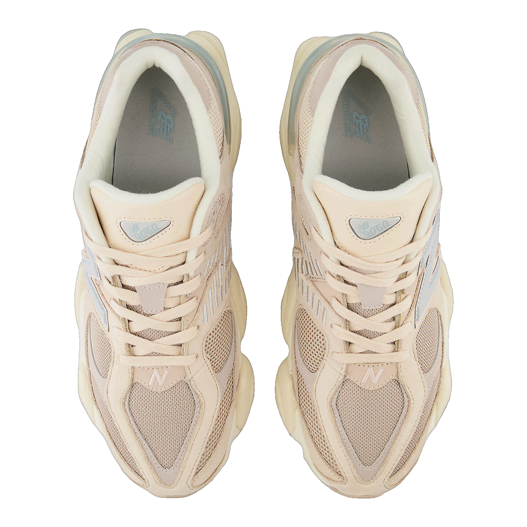 New Balance 9060 Ivory Cream Pink Sand Oben