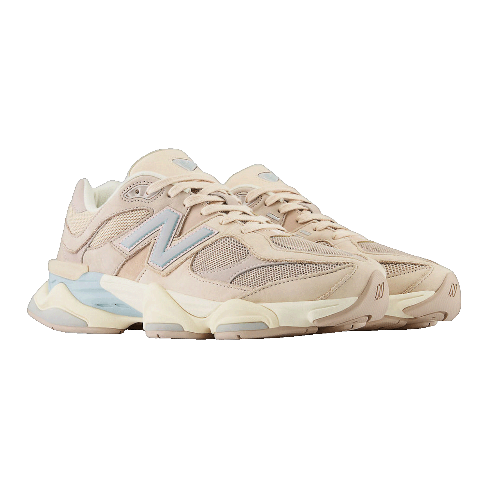 New Balance 9060 Ivory Cream Pink Sand Side
