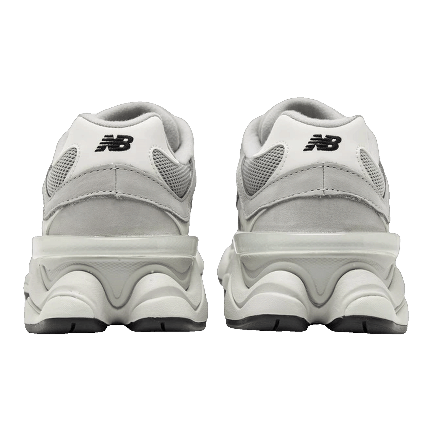 New Balance 9060 Light Grey Silver Metallic Back