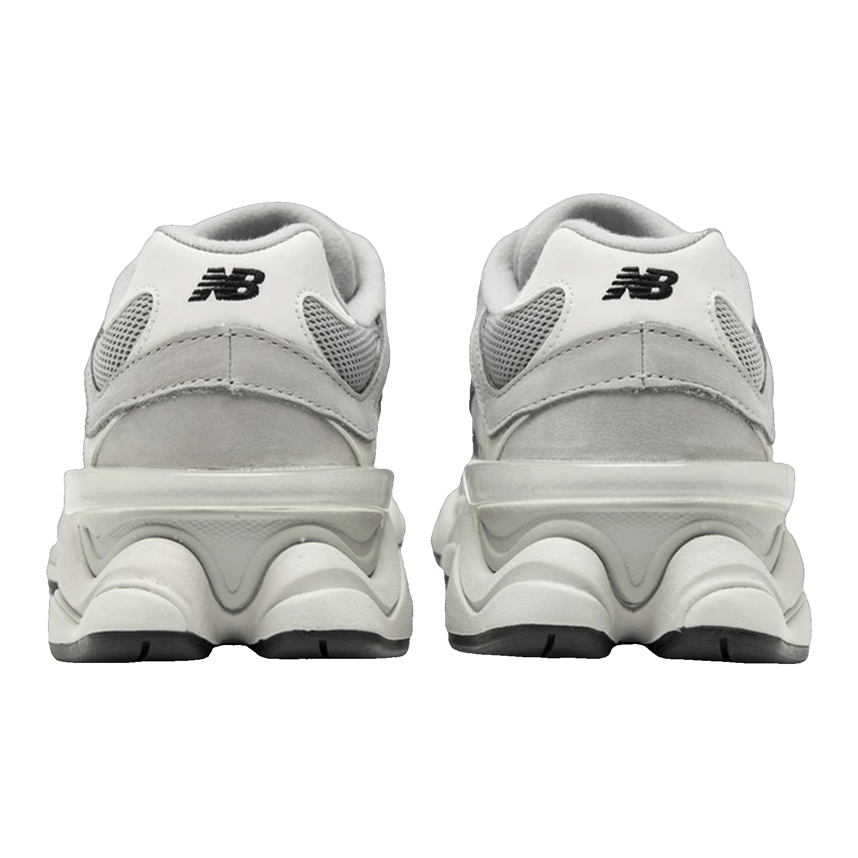 New Balance 9060 Light Grey Silver Metallic Back
