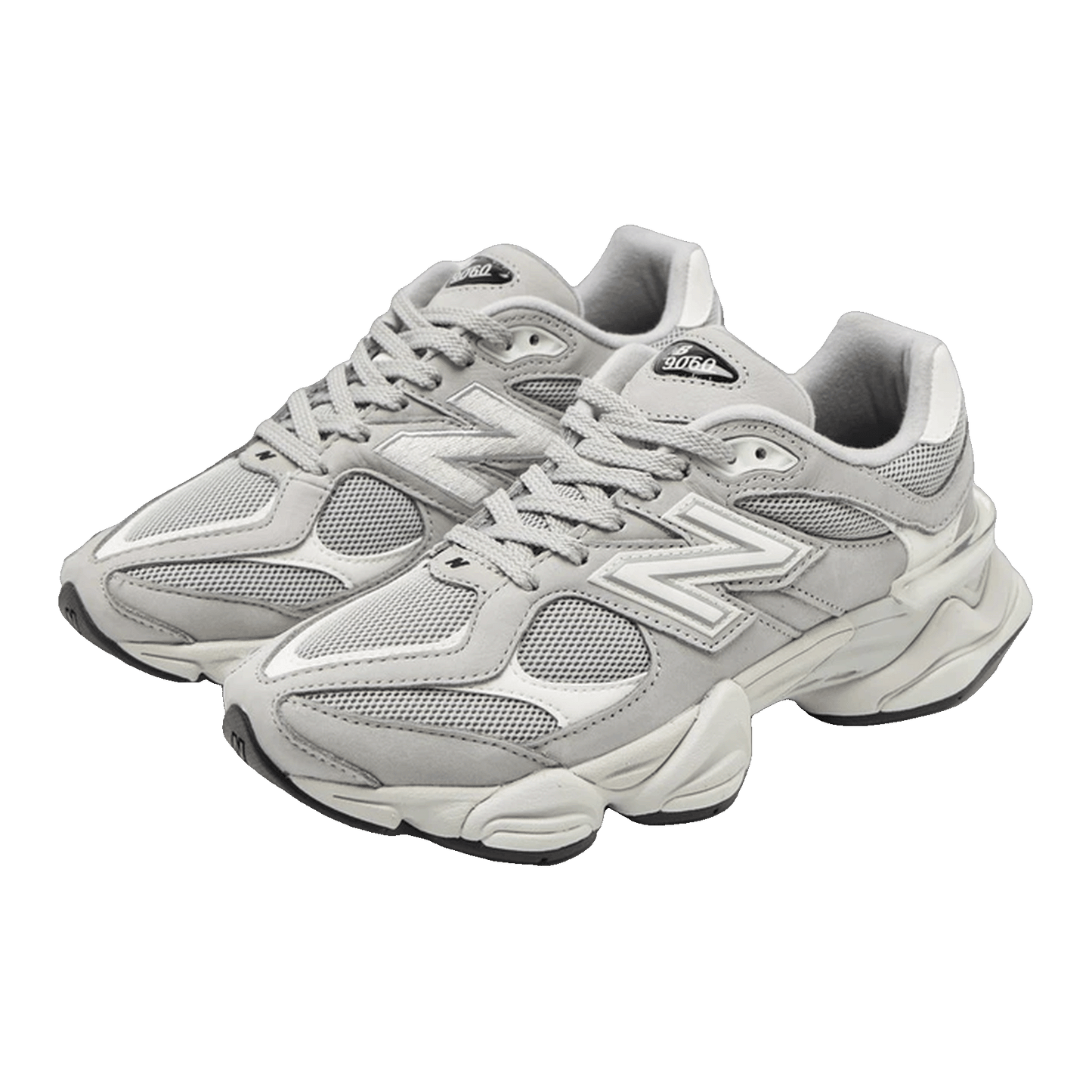 New Balance 9060 Light Grey Silver Metallic Side