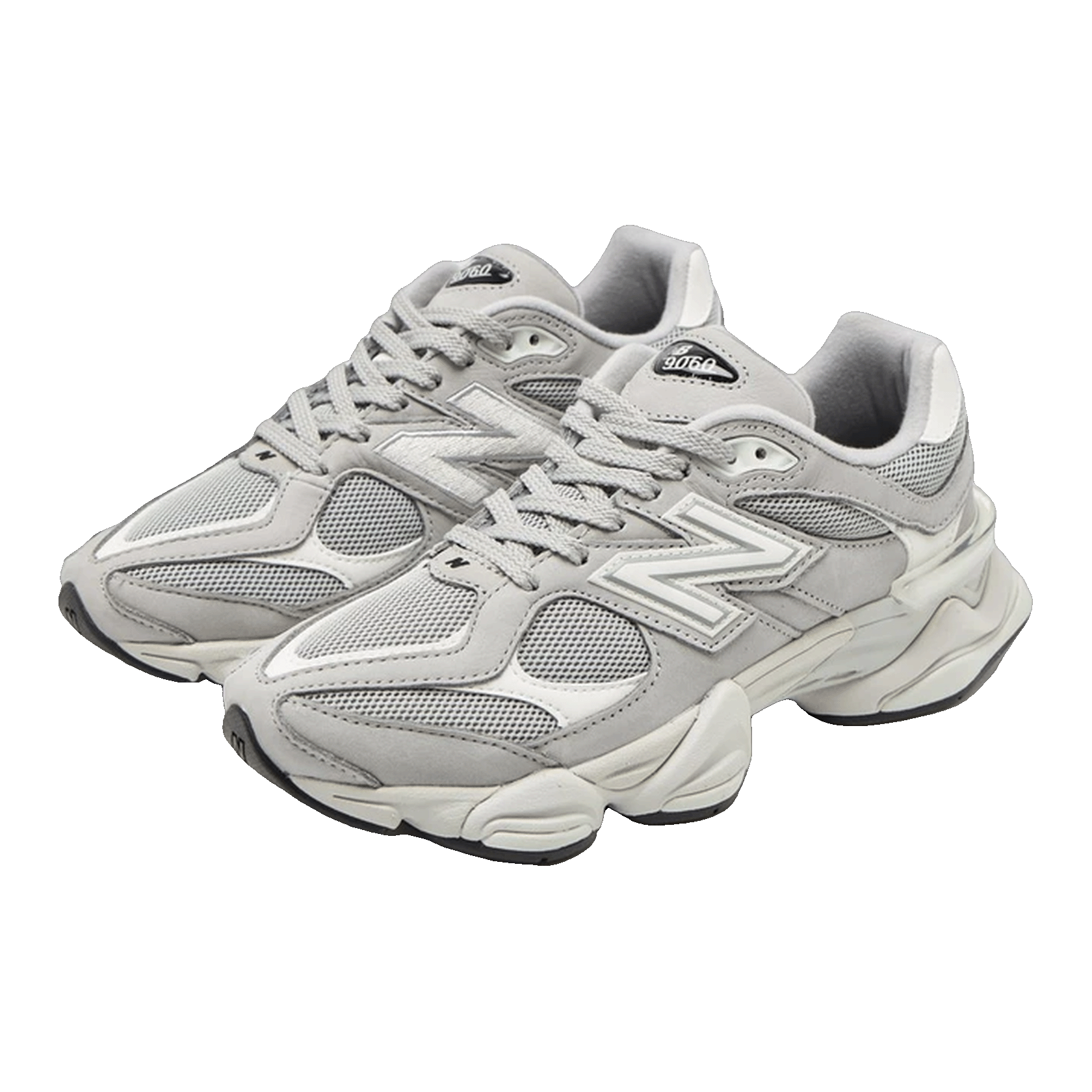 New Balance 9060 Light Grey Silver Metallic Side