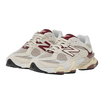 New Balance 9060 Linen Burgundy Side