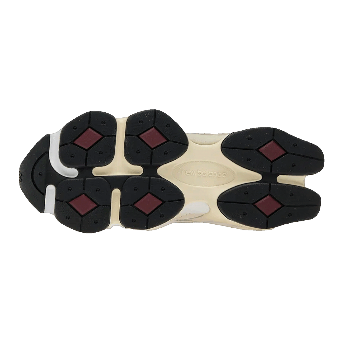 New Balance 9060 Linen Burgundy Sohle