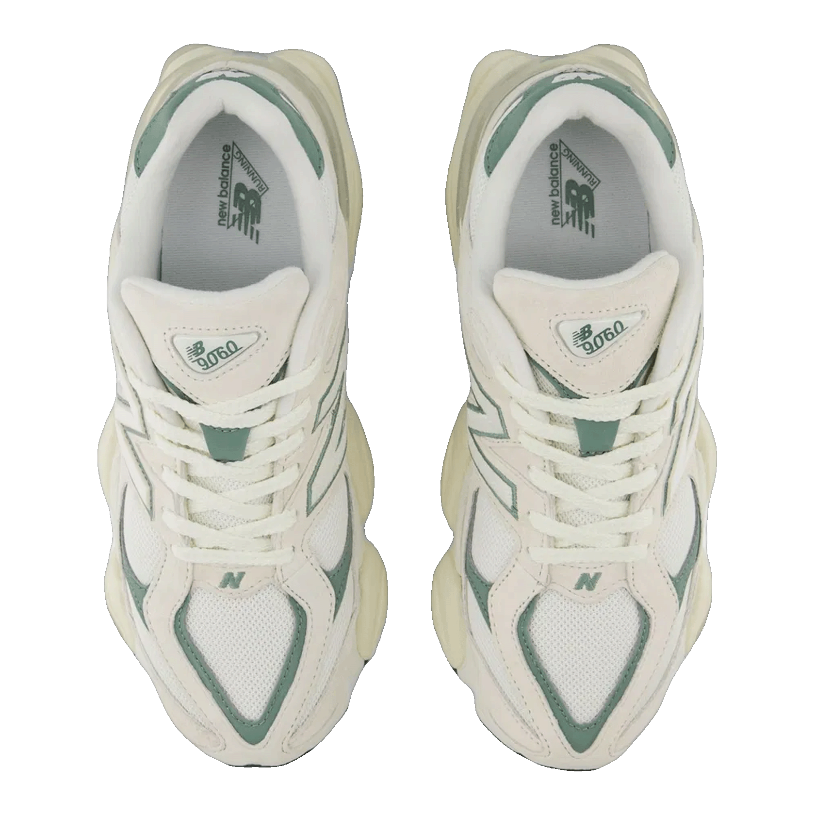 New Balance 9060 Linen Dark Juniper Oben