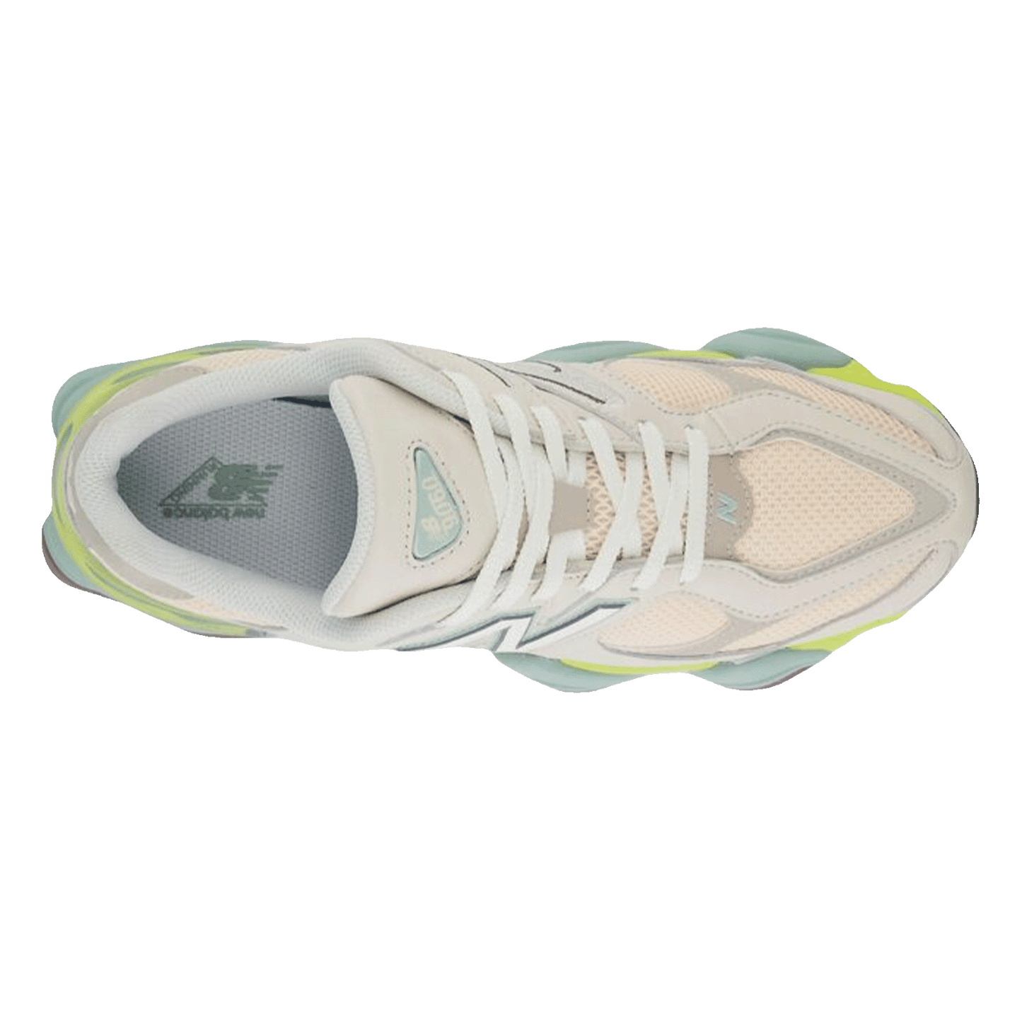New Balance 9060 Moonbeam Vintage Rose Lime Oben