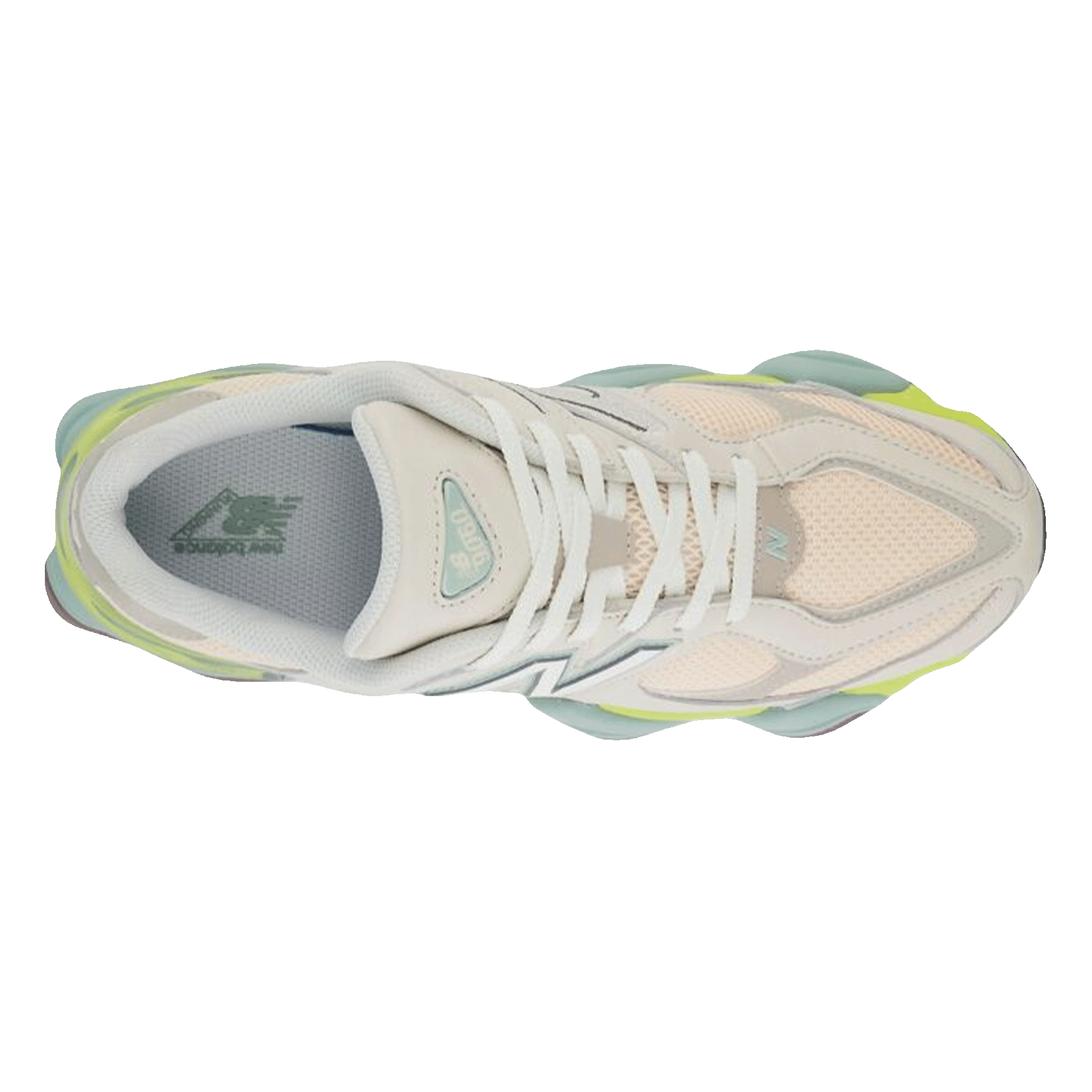 New Balance 9060 Moonbeam Vintage Rose Lime Oben