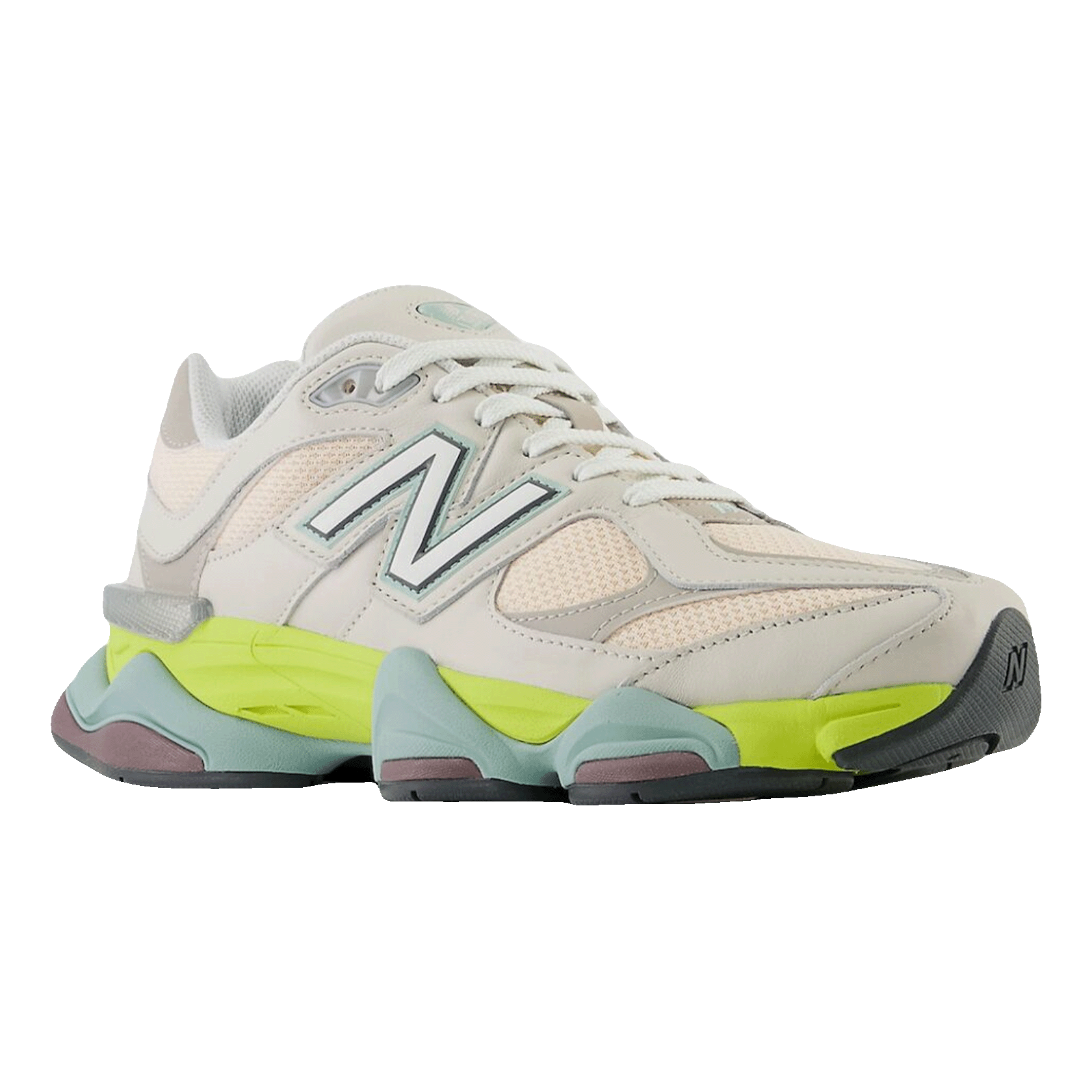 New Balance 9060 Moonbeam Vintage Rose Lime Side
