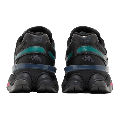 New Balance 9060 Mowalola Burglarwear Black Teal Pink Back