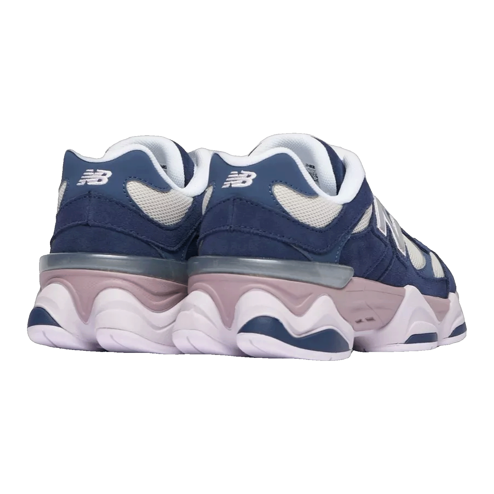 New Balance 9060 Navy Ice Wine (GS) Back