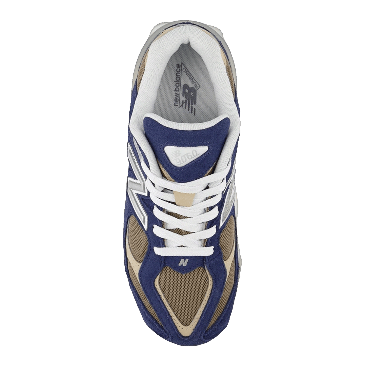 New Balance 9060 Navy Mushroom (GS) Oben