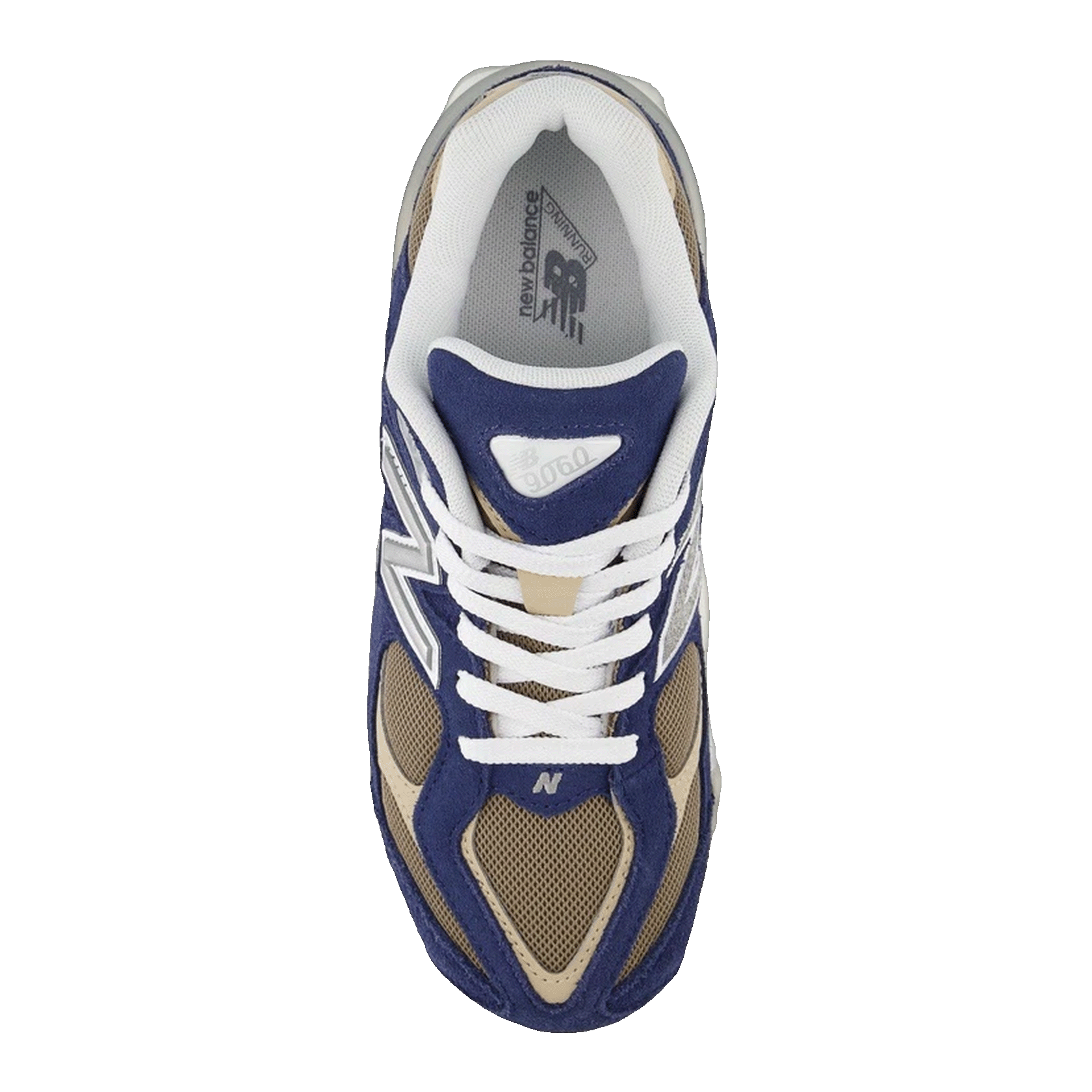 New Balance 9060 Navy Mushroom (GS) Oben