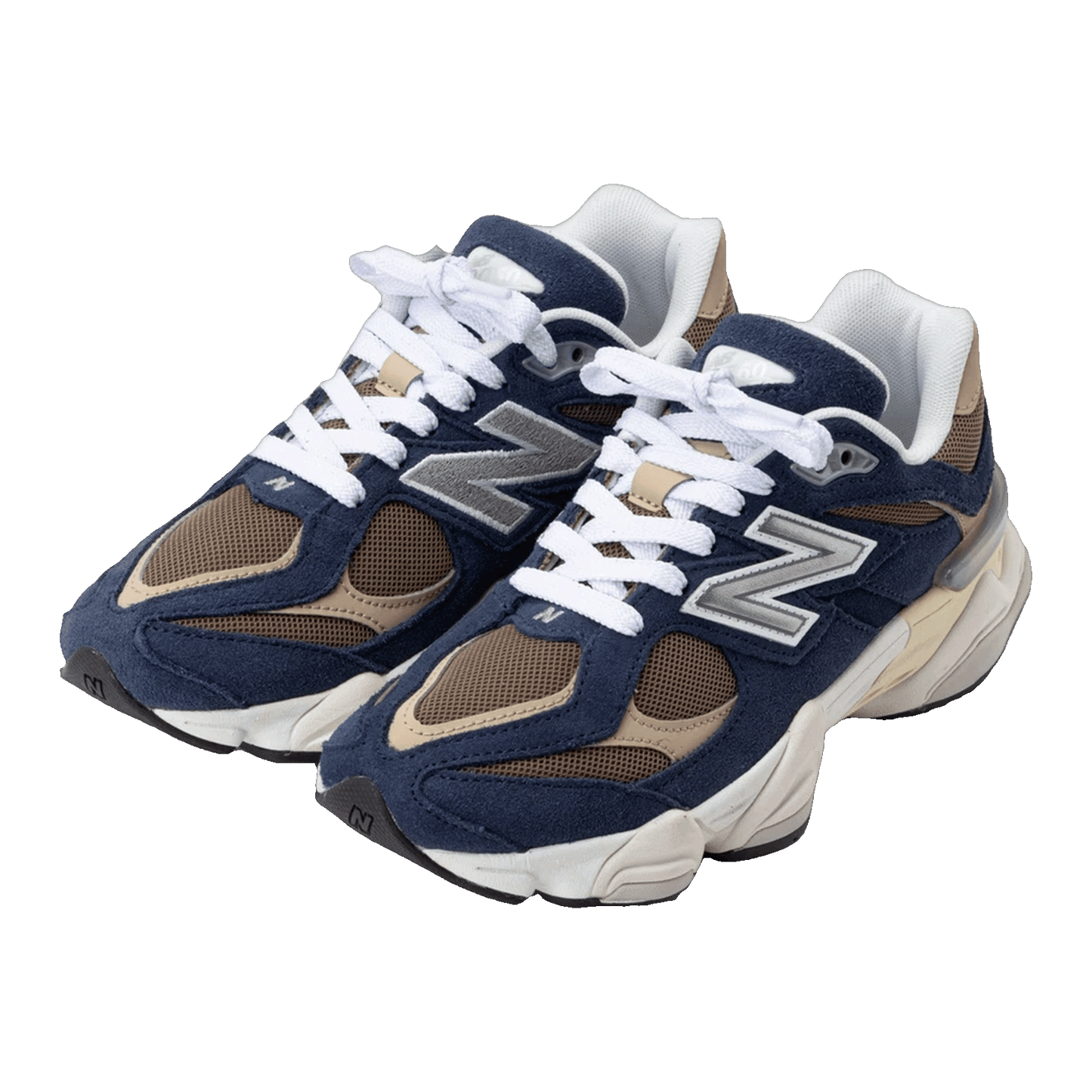 New Balance 9060 Navy Mushroom (GS) Side