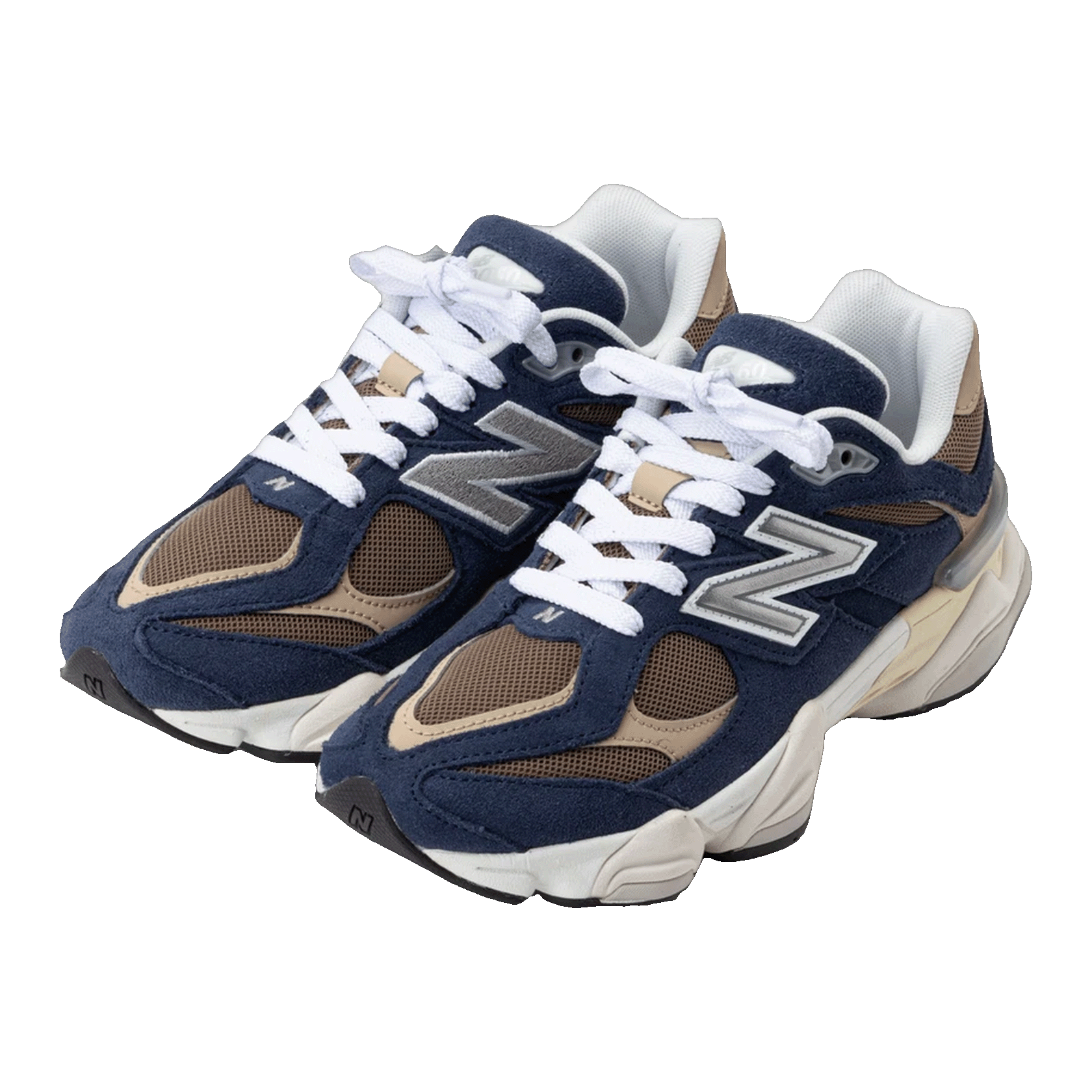 New Balance 9060 Navy Mushroom (GS) Side