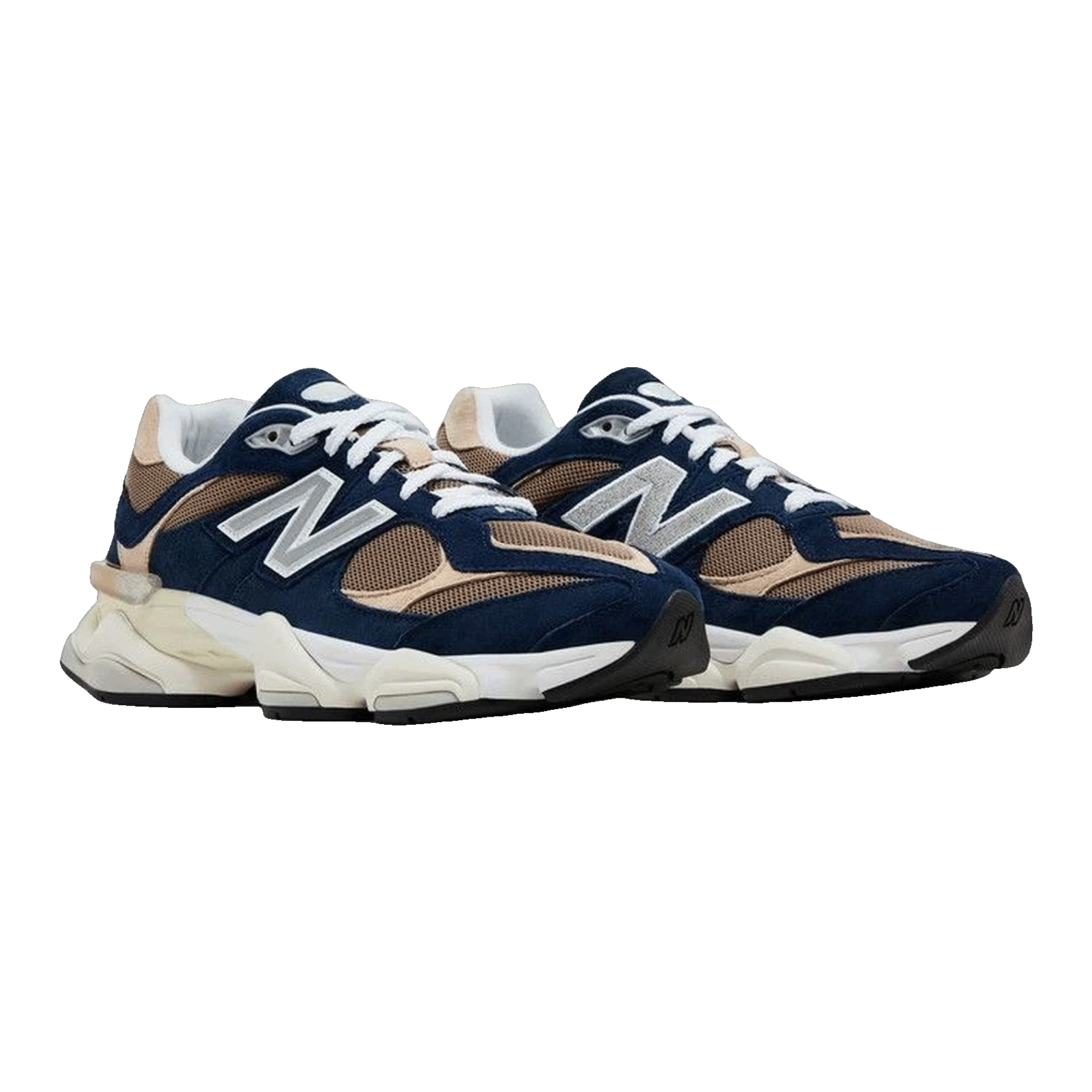 New Balance 9060 Navy Mushroom Side