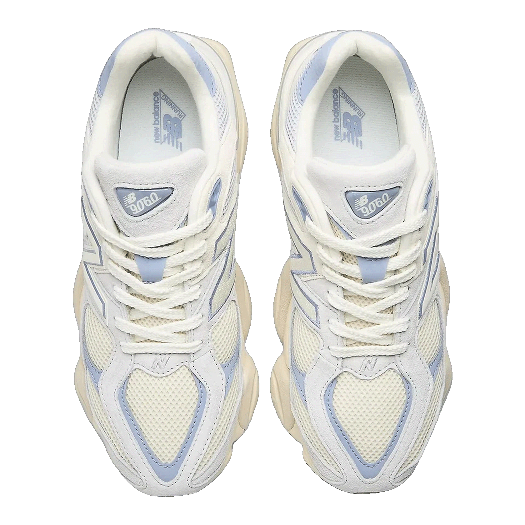 New Balance 9060 Pearl Grey Linen Oben
