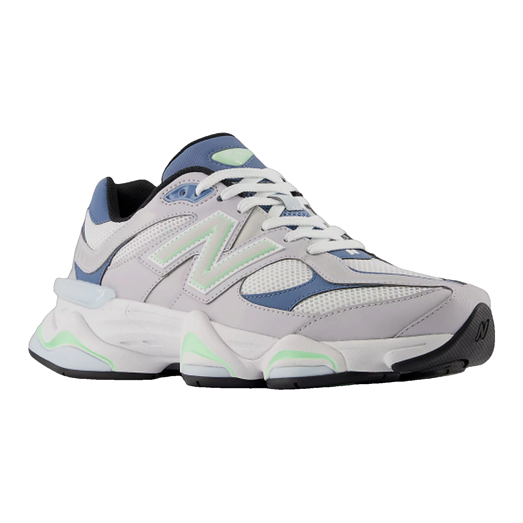 New Balance 9060 Pearl Grey Shoreline Blue Side