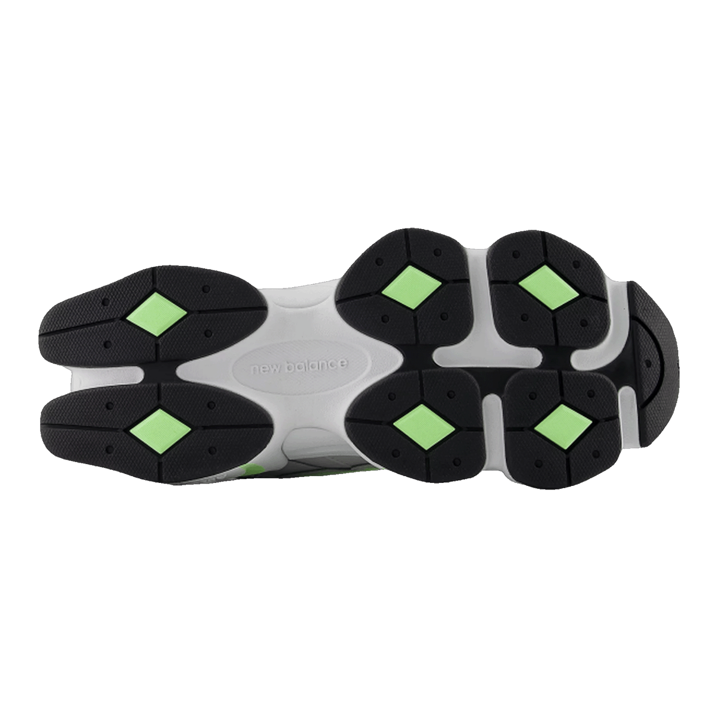 New Balance 9060 Pearl Grey Shoreline Blue Sohle