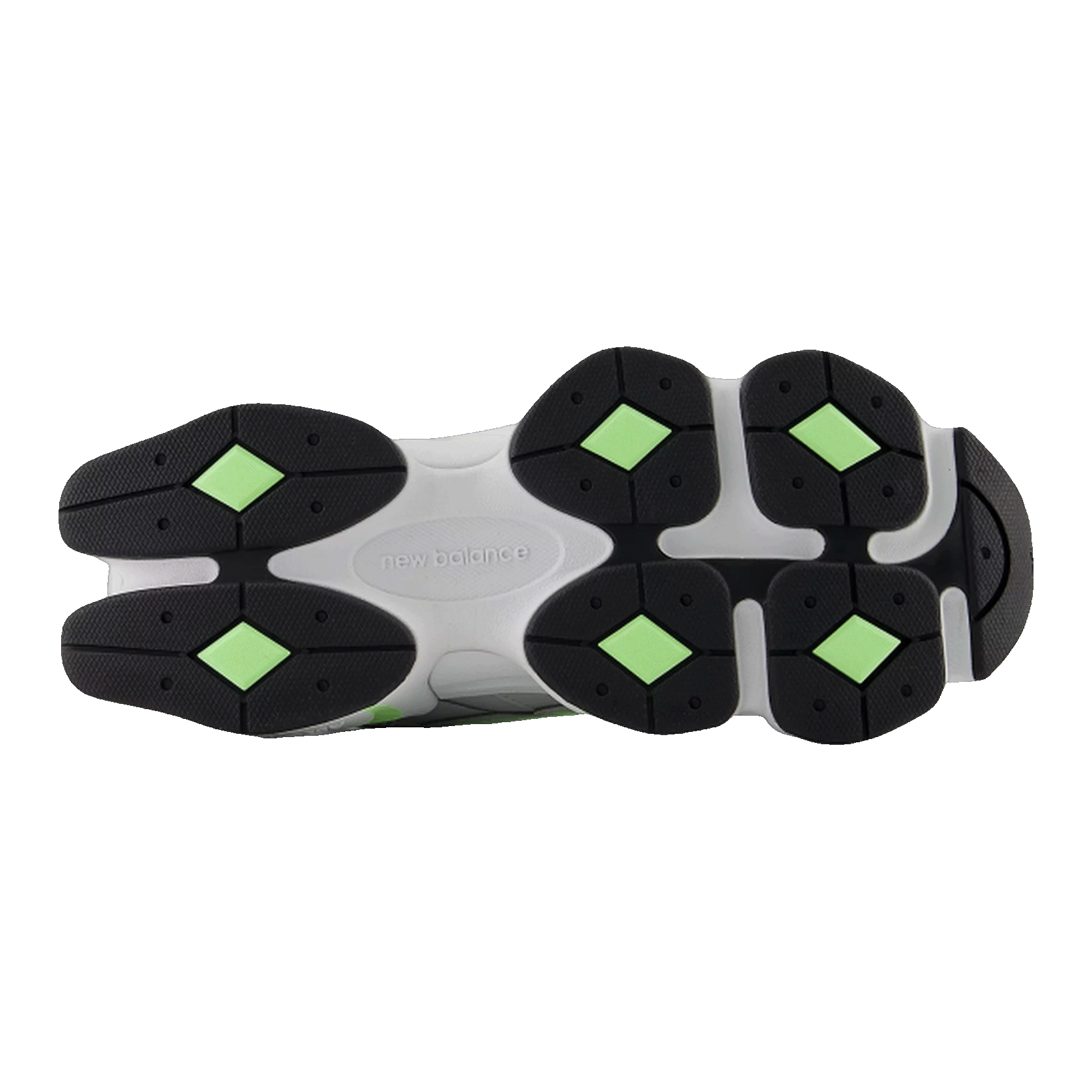 New Balance 9060 Pearl Grey Shoreline Blue Sohle