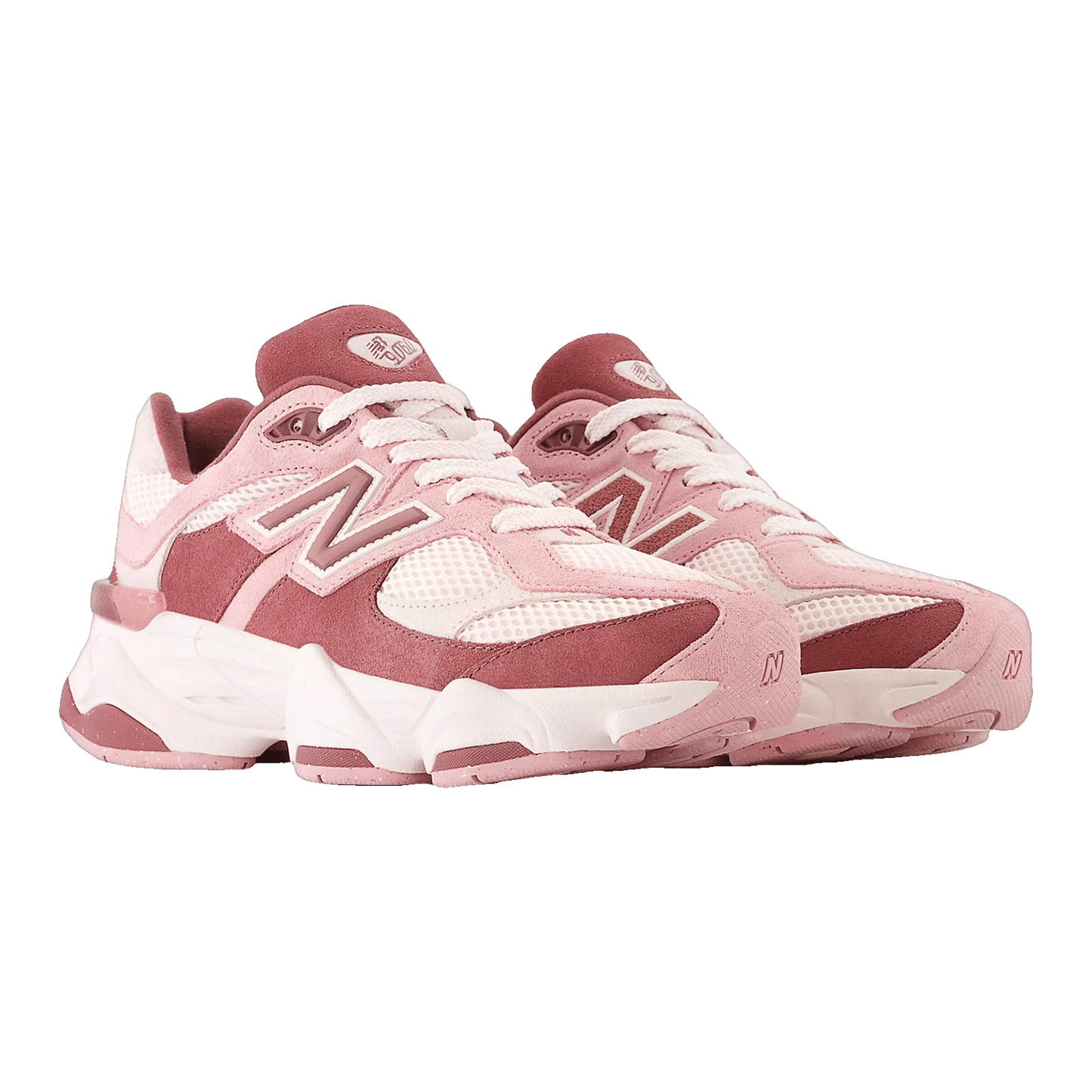 New Balance 9060 Pink Granite Washed Burgundy (GS) Side