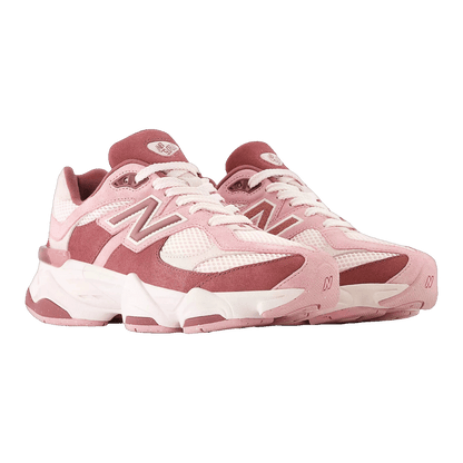 New Balance 9060 Pink Granite Washed Burgundy (GS) Side