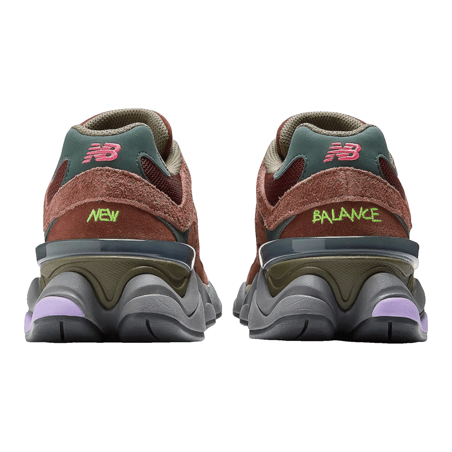 New Balance 9060 Rich Oak Burgundy Back