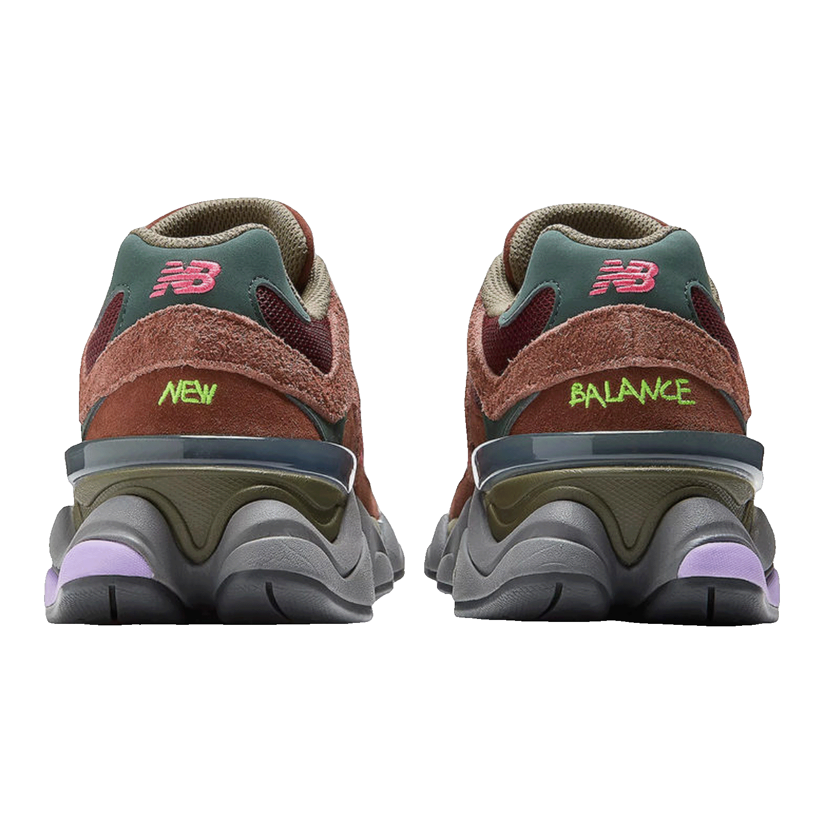 New Balance 9060 Rich Oak Burgundy Back