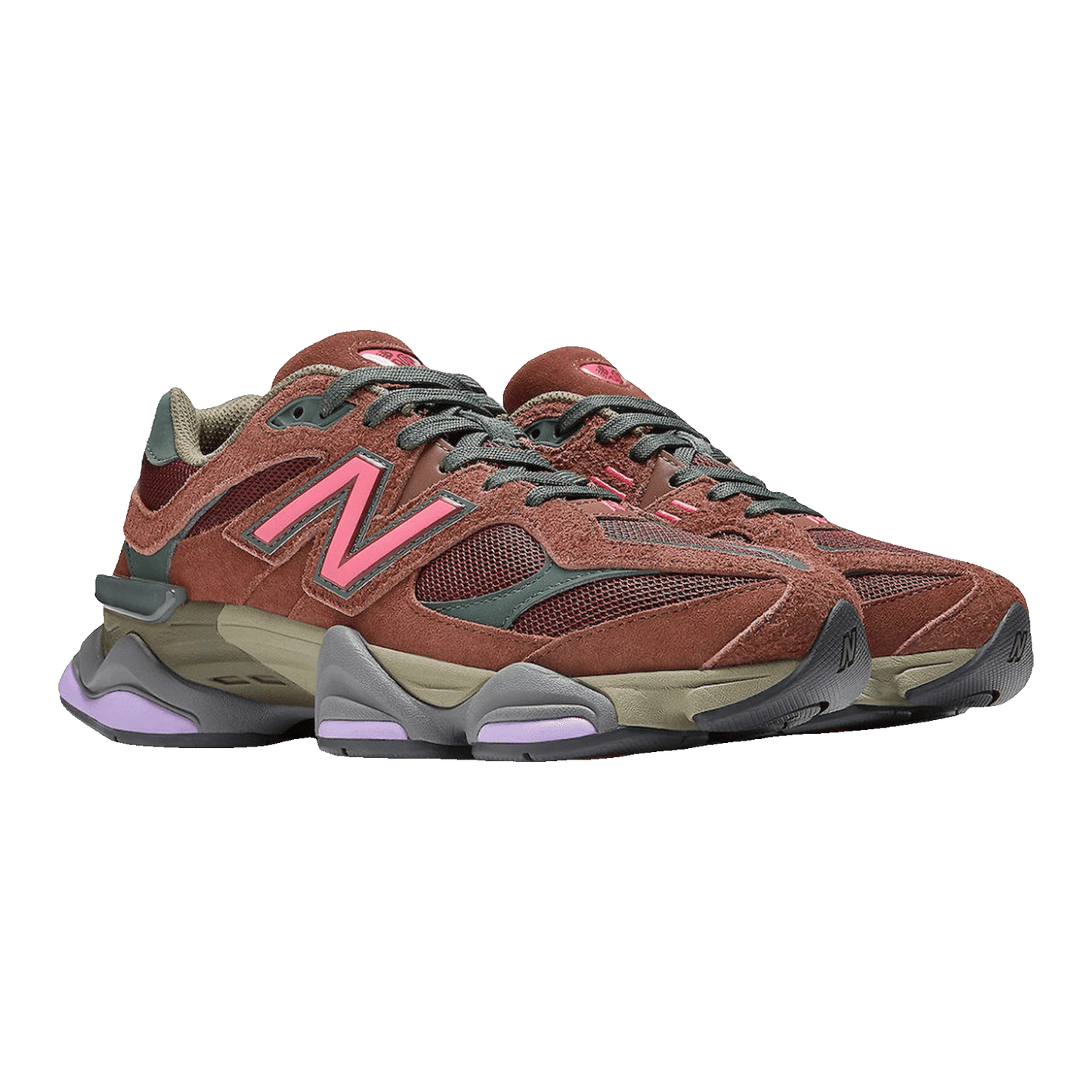 New Balance 9060 Rich Oak Burgundy Side