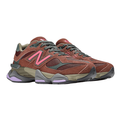 New Balance 9060 Rich Oak Burgundy Side