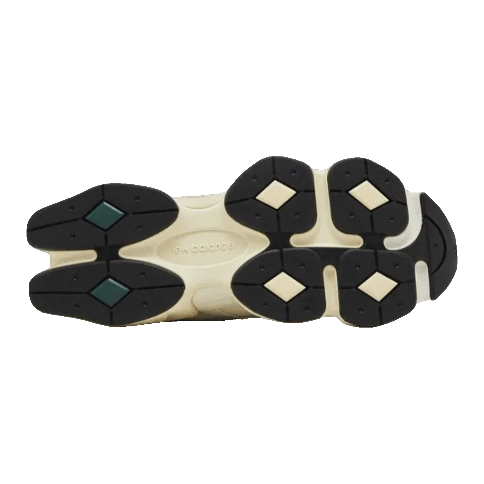 New Balance 9060 Sea Salt Yellow Sohle